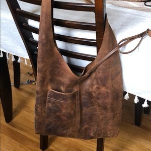 Rough and Rumble rustic hobo bag